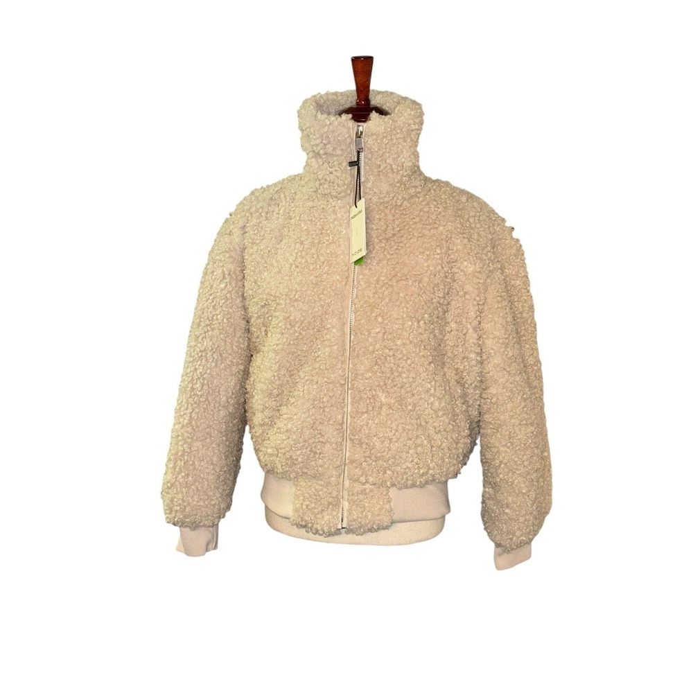 NWT Noize x Tezza & Cole Faux Fur Sherpa Jacket Recycled Water Bottles Women's M